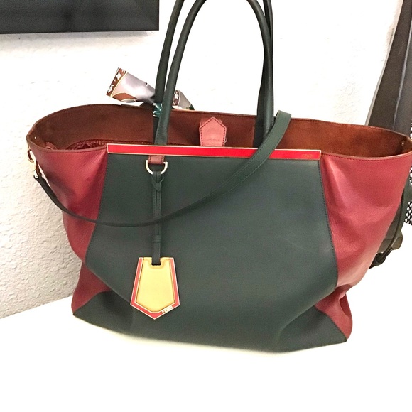 Fendi 2 Jours Multi-Color Leather Bag - Picture 9 of 16